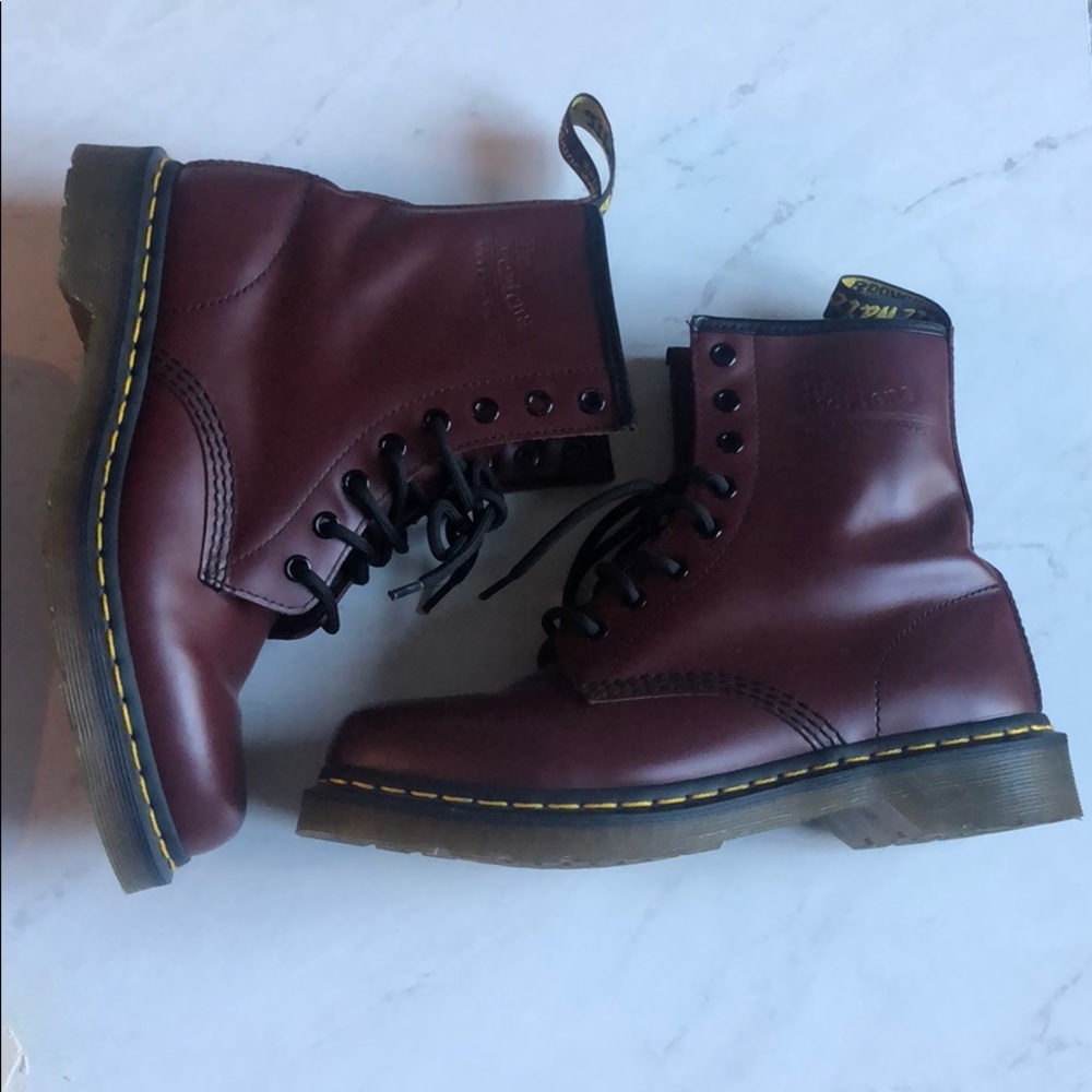 Dr. Martens Cherry Red Smooth Boots